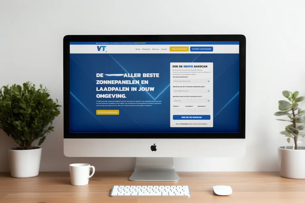 Website leasen, voorbeeld door Davium Webdesign